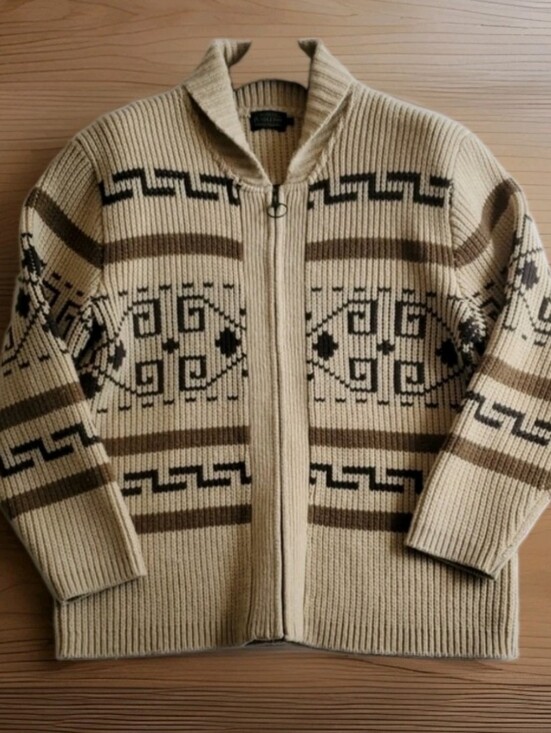 Pendleton Other - Vintage Pendleton Lebowski."The Dude " Zip-Up Shawl Collar Sweater XL